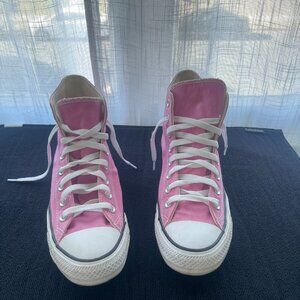 Pink Converse High Tops in Pink Flamingo Size 9.5 Women's
